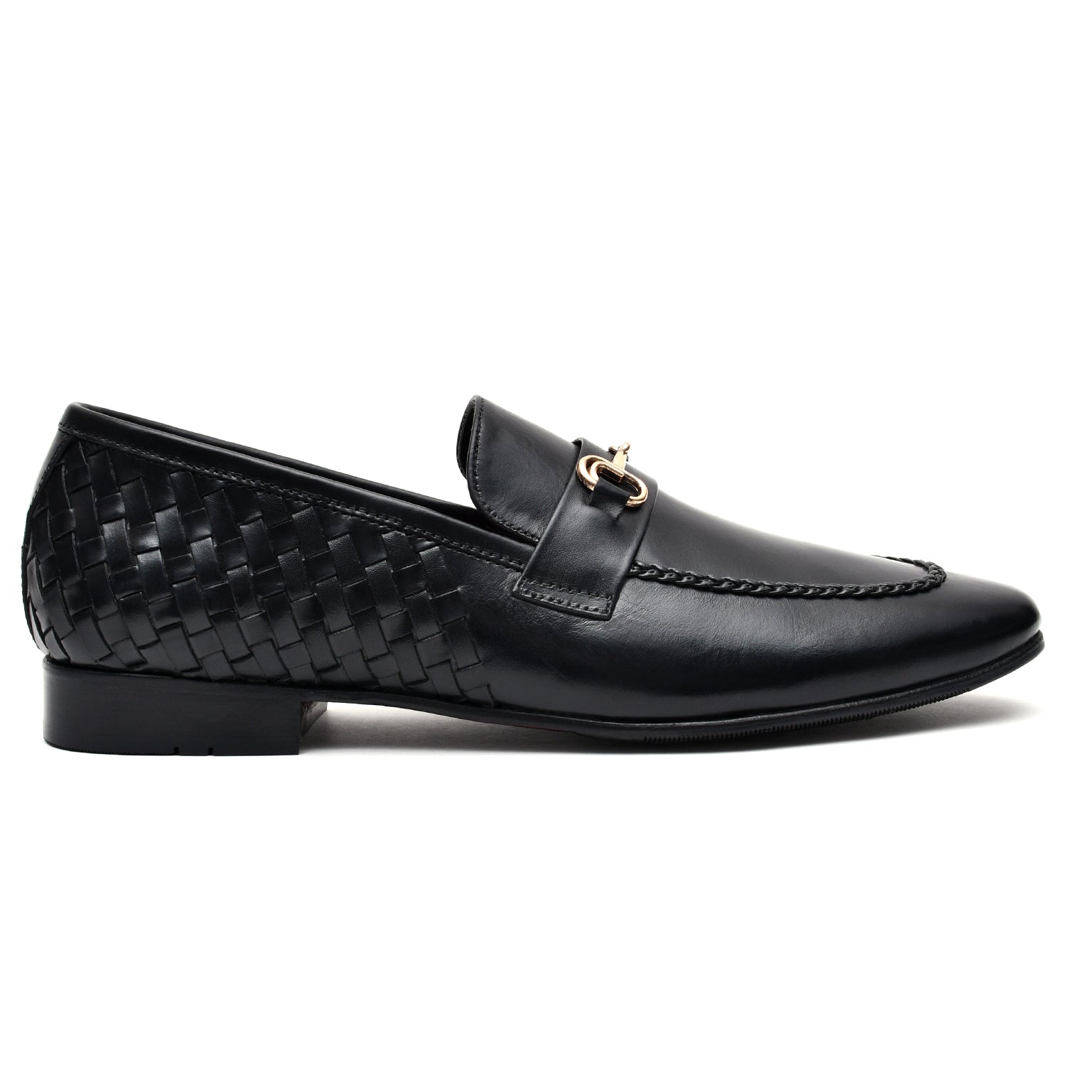 LEATHER SHOES - GE-552 BLACK