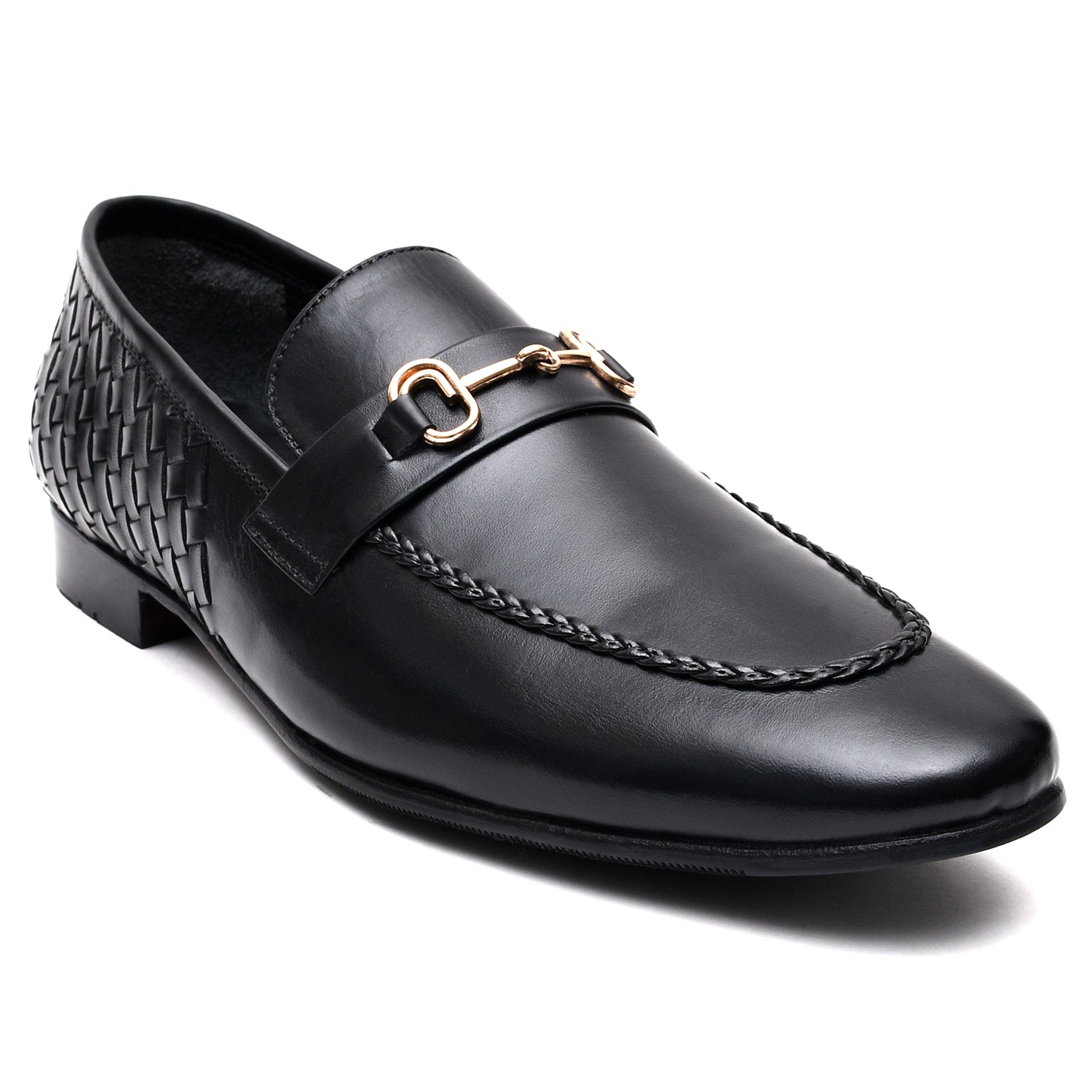 LEATHER SHOES - GE-552 BLACK