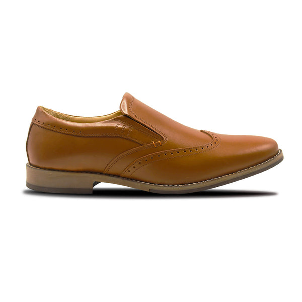 LEATHER SHOES - GARNIZO-011 TAN