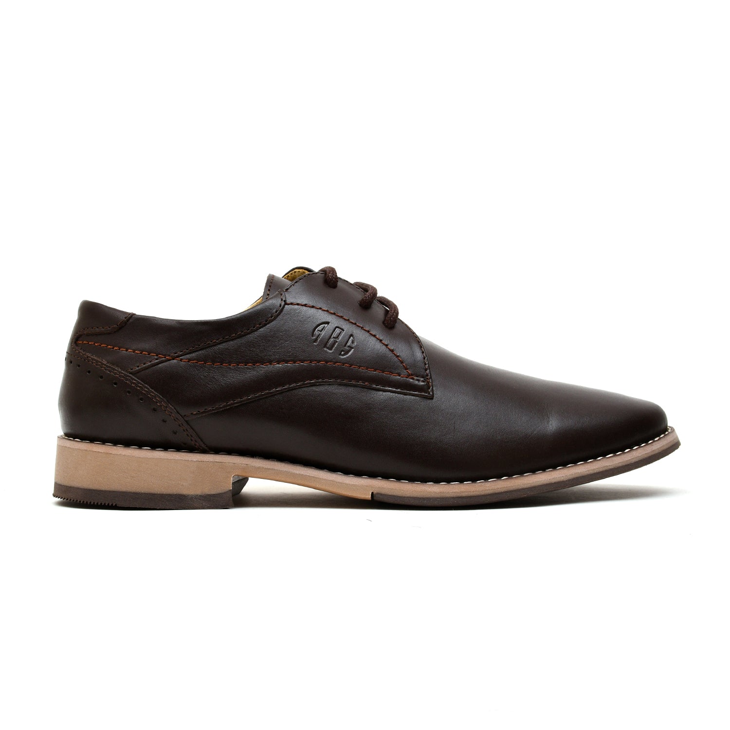 LEATHER SHOES - GR-13 BROWN