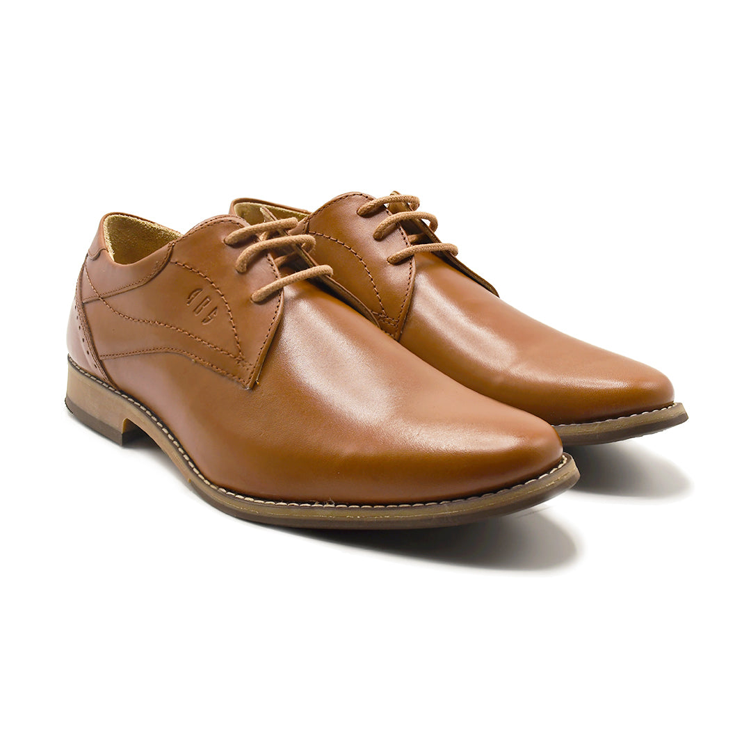 LEATHER SHOES - GARNIZO-013 TAN