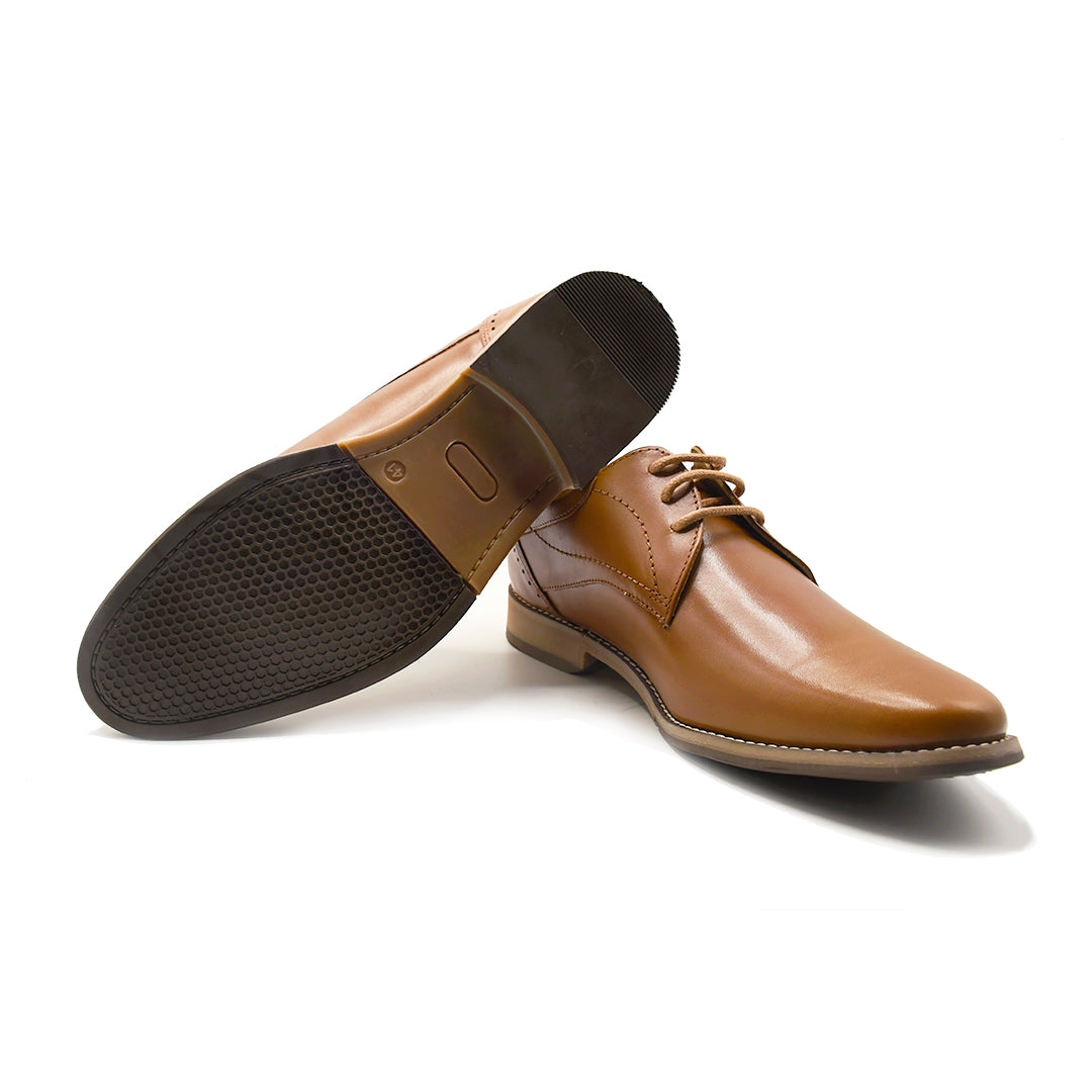 LEATHER SHOES - GARNIZO-013 TAN