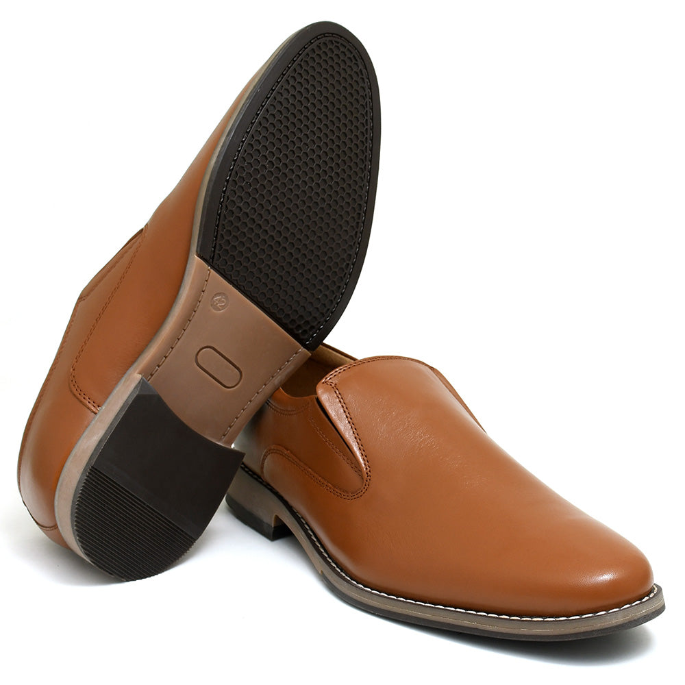 LEATHER SHOES - GARNIZO-015 TAN