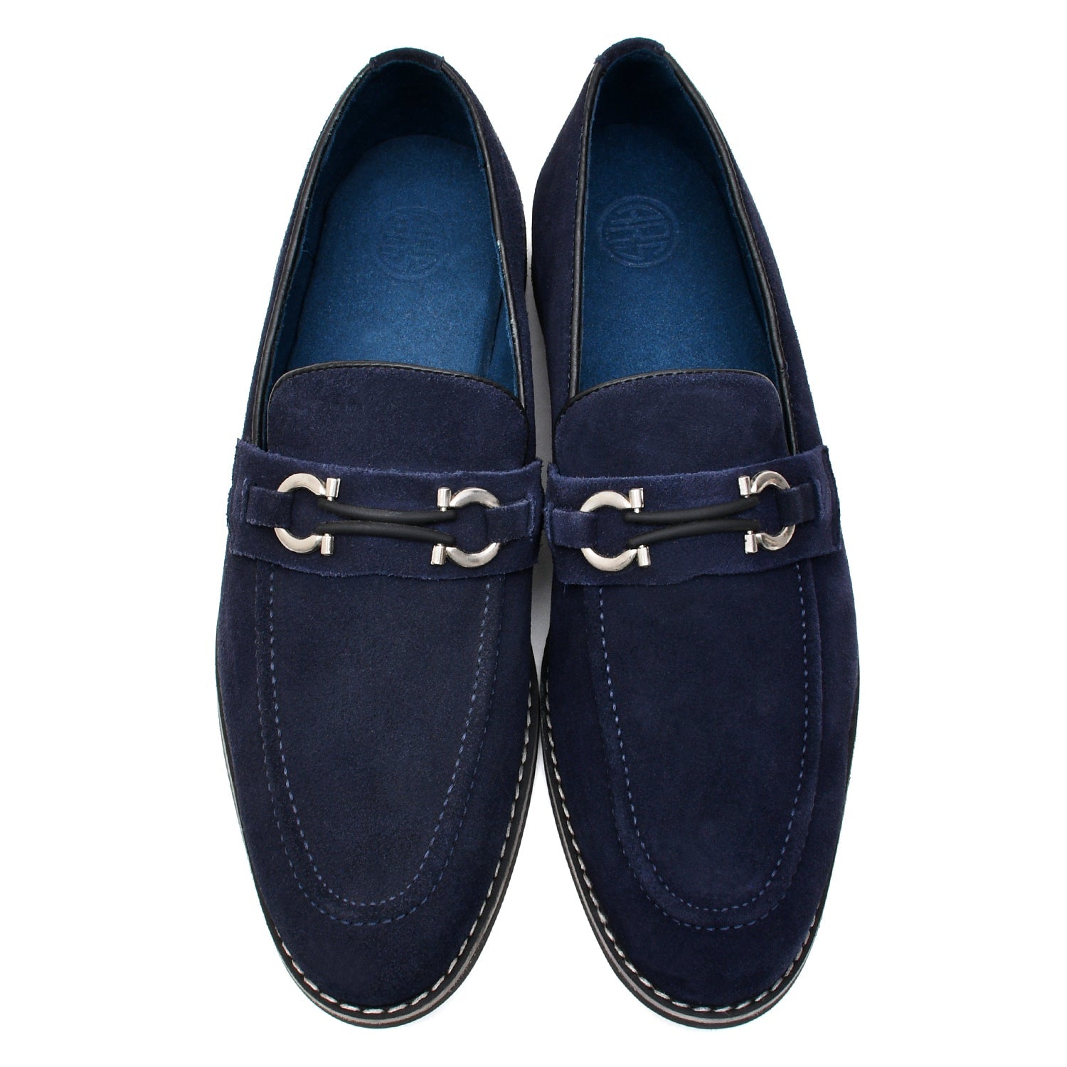 LEATHER SHOES - GARNIZO-021 BLUE