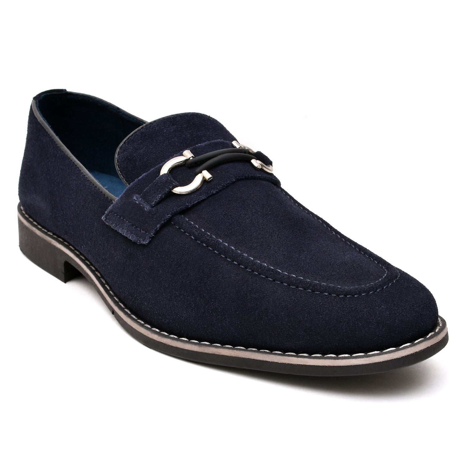 LEATHER SHOES - GARNIZO-021 BLUE