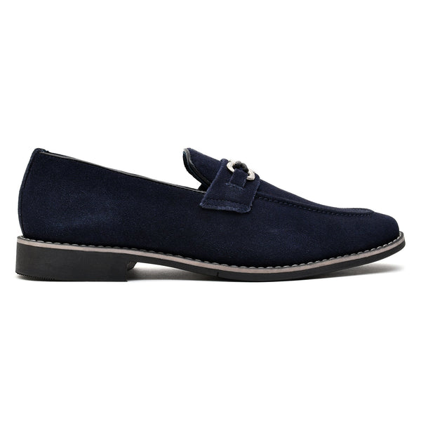 LEATHER SHOES - GARNIZO-021 BLUE