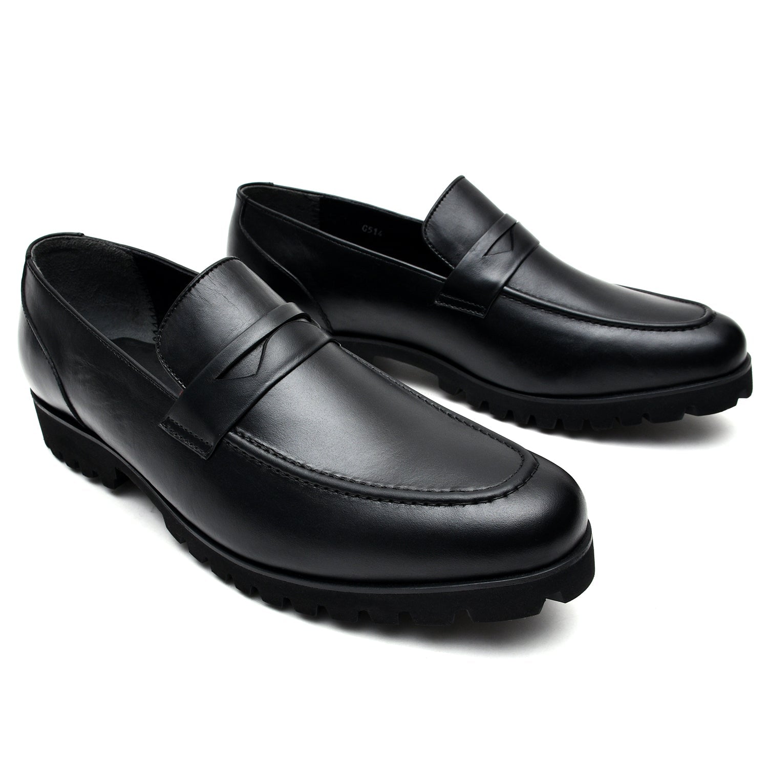 LEATHER SHOES - GV-514 BLACK