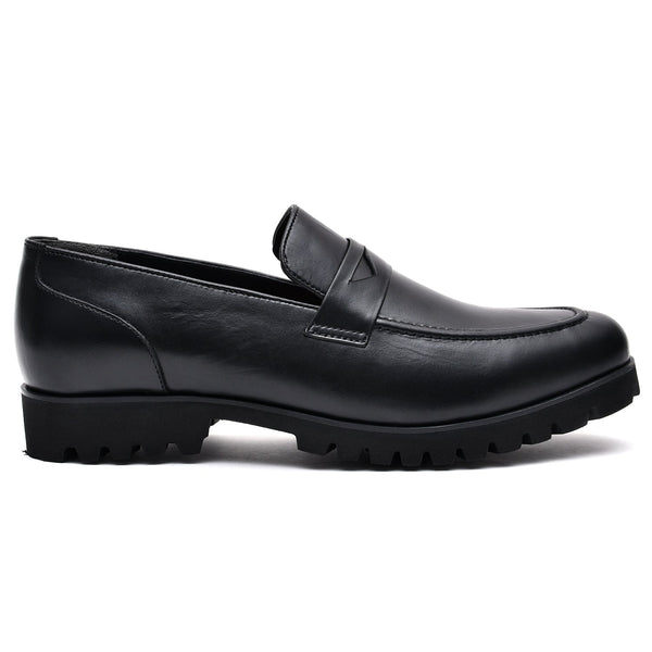 LEATHER SHOES - GV-514 BLACK