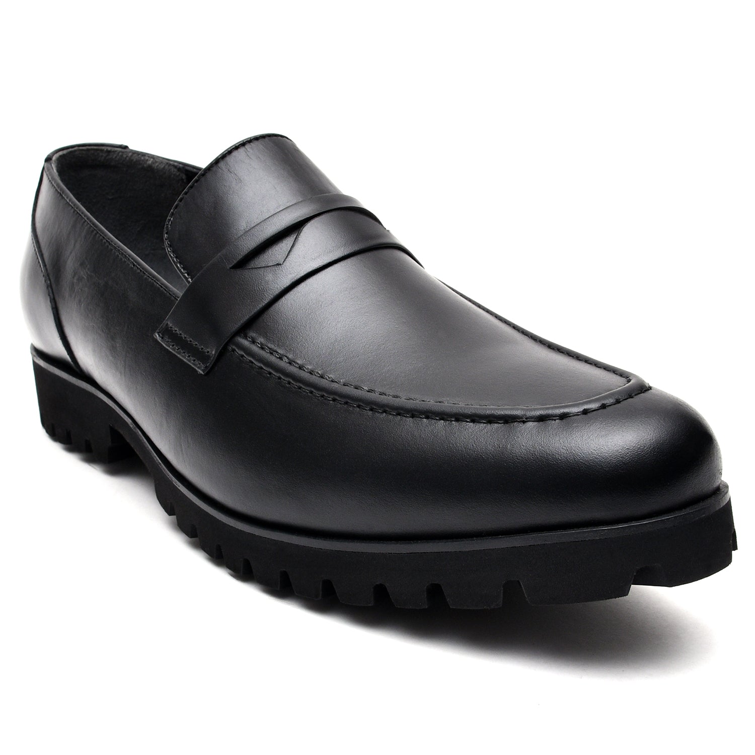 LEATHER SHOES - GV-514 BLACK