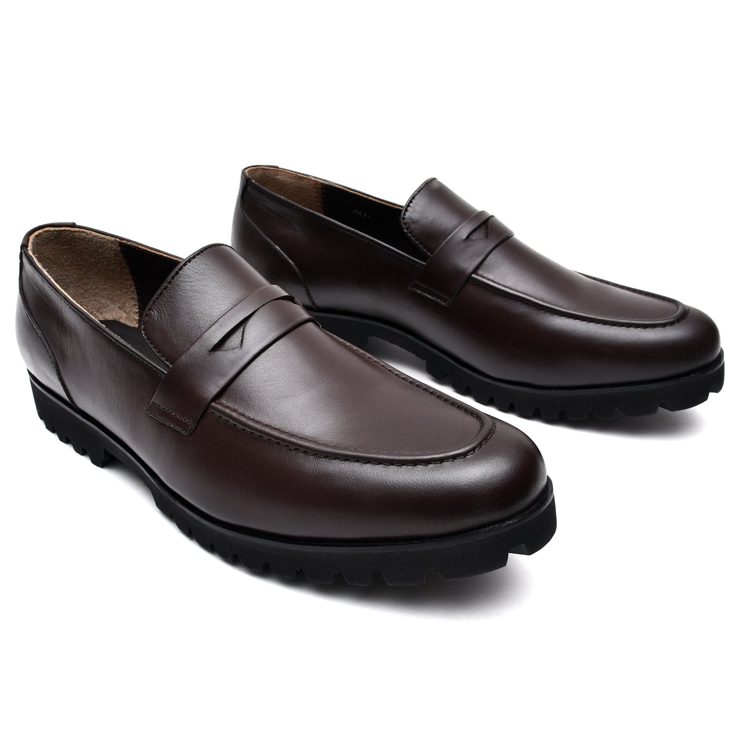 LEATHER SHOES - GV-514 BROWN