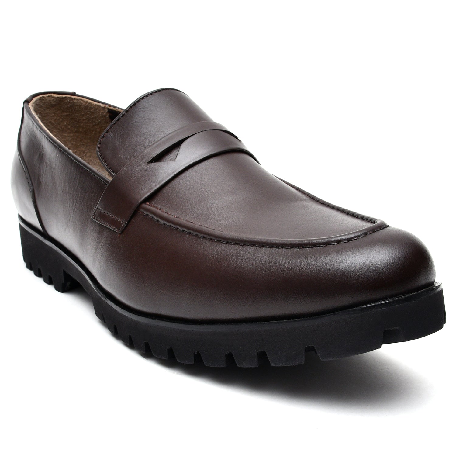 LEATHER SHOES - GV-514 BROWN