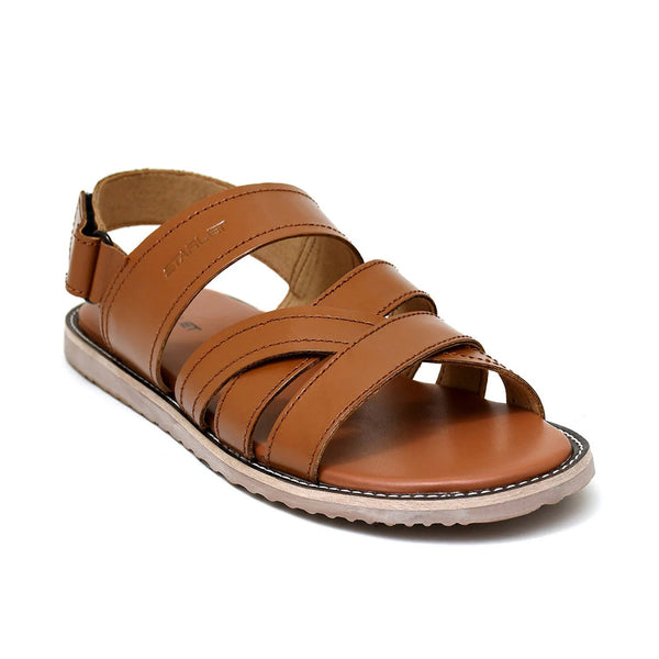 LEATHER SANDAL - GEOX-109 TAN