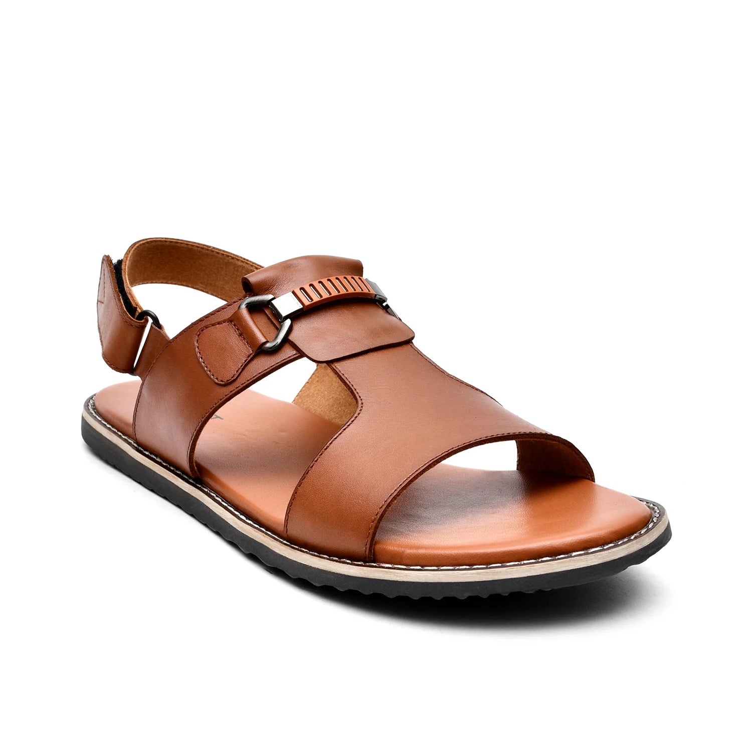 LEATHER SANDAL - GEOX-111 TAN