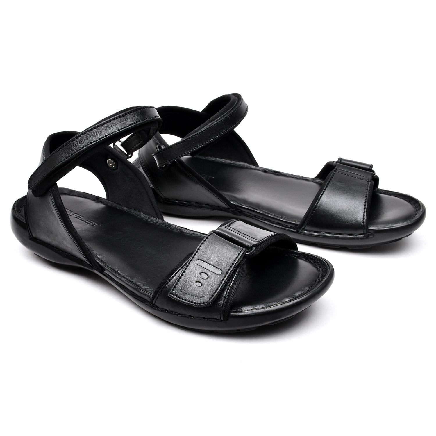 LEATHER SANDAL - HJ-001 BLACK