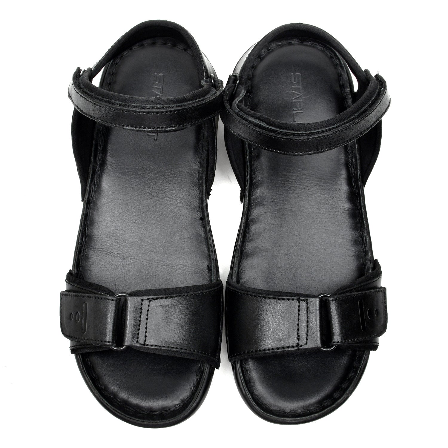 LEATHER SANDAL - HJ-001 BLACK