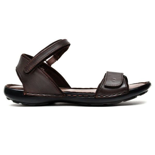 LEATHER SANDAL - HJ-001 BROWN