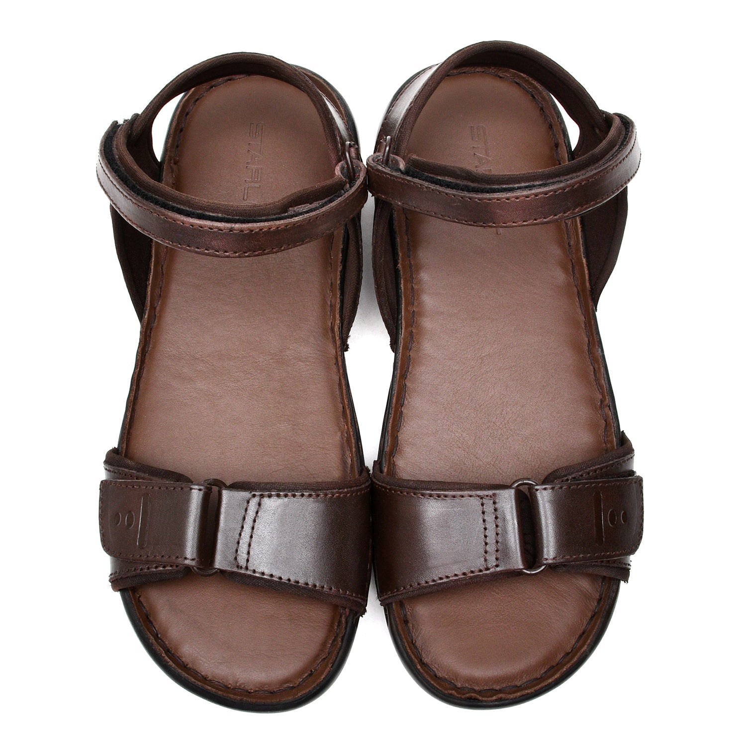LEATHER SANDAL - HJ-001 BROWN