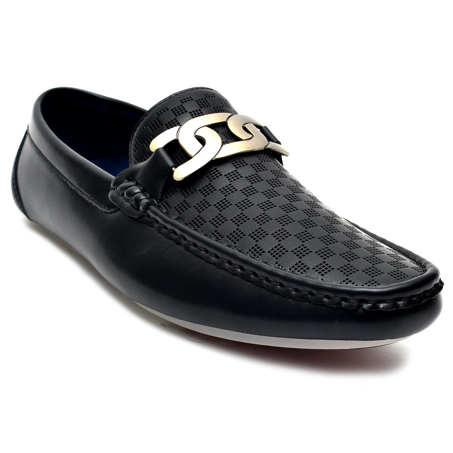 LEATHER SHOES - JA-23728-1  BLACK