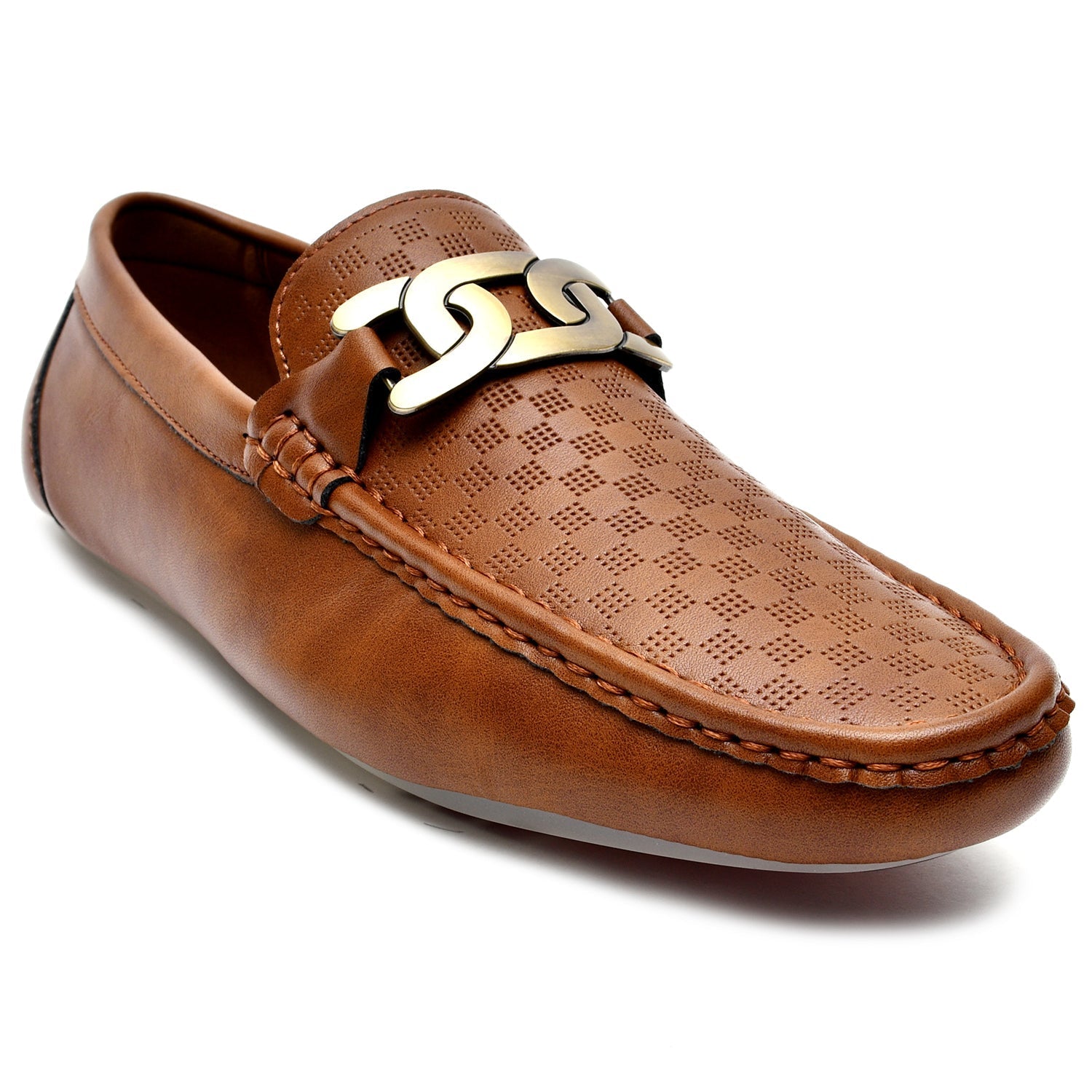 LEATHER SHOES - JA-23728-1  BROWN
