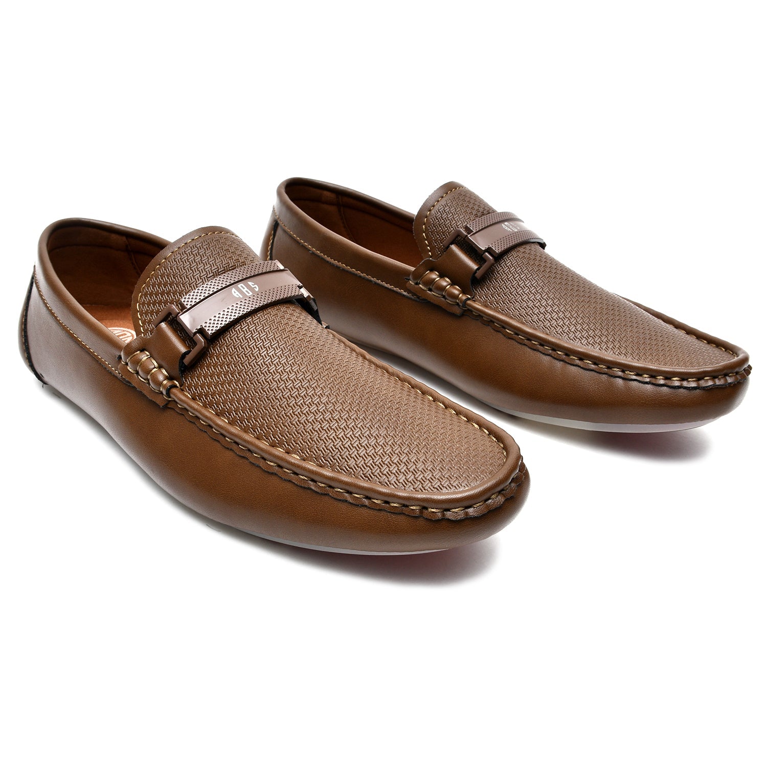 LEATHER SHOES - JA-23728-2 KHAKI