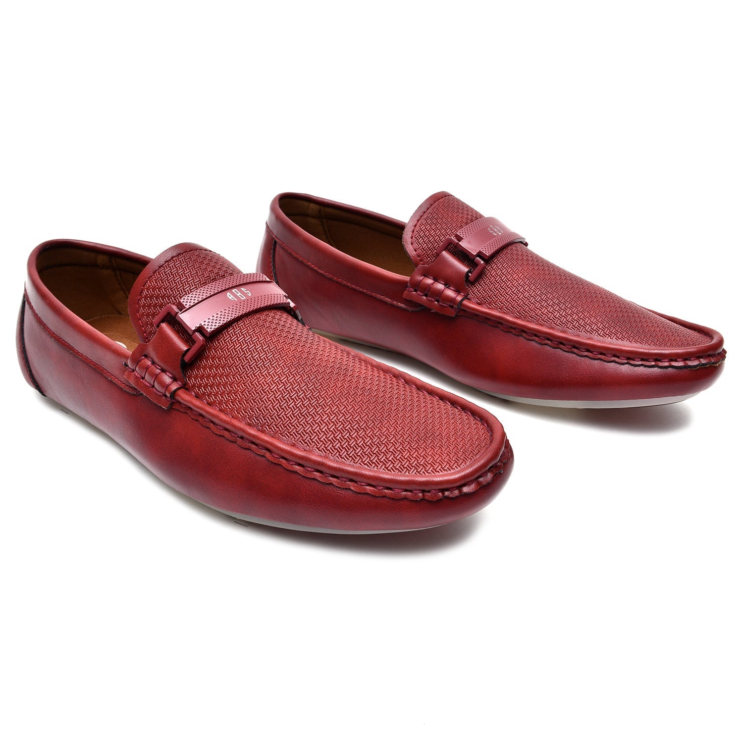 LEATHER SHOES - JA-23728-2 MAROON