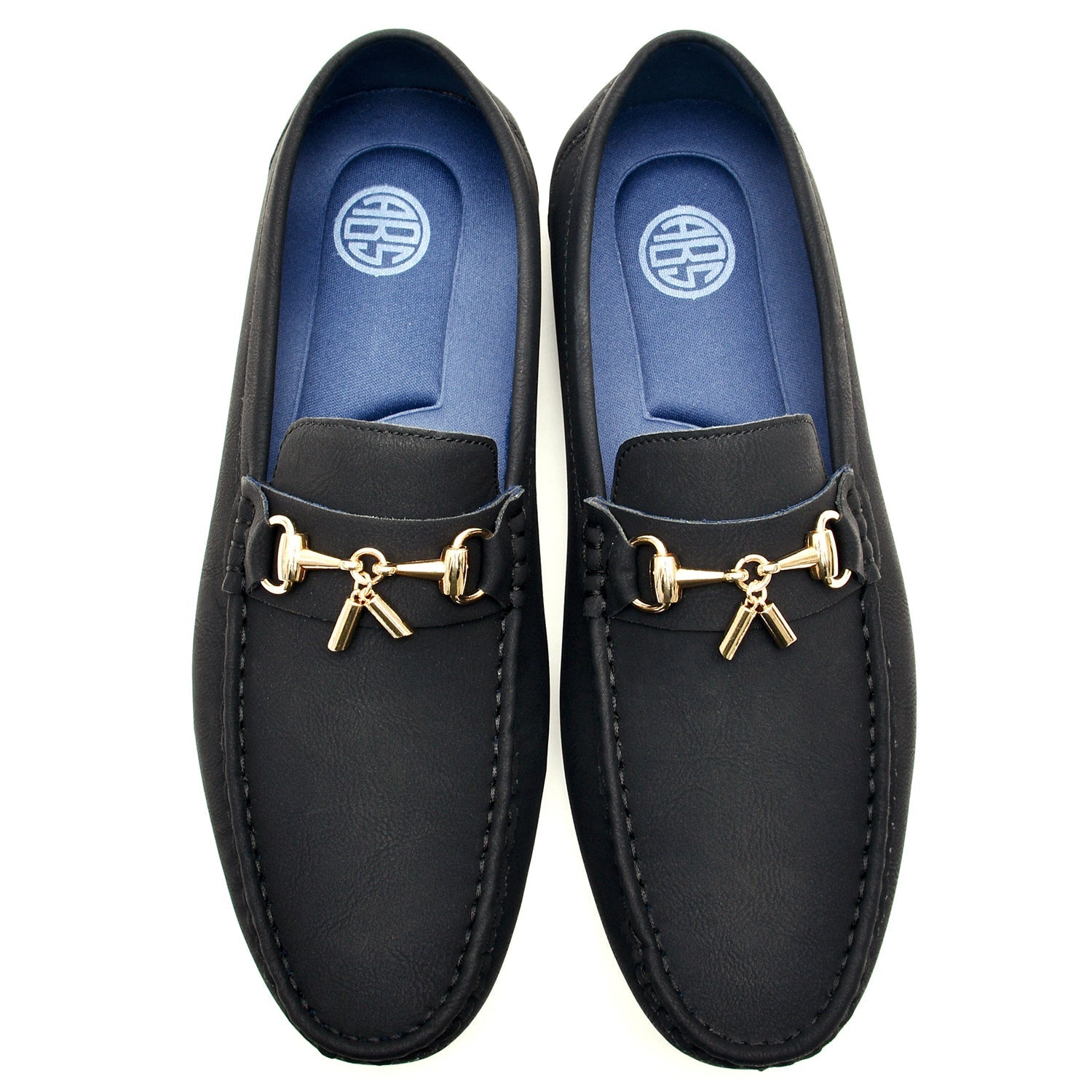 LEATHER SHOES - JA-23728-3 BLACK