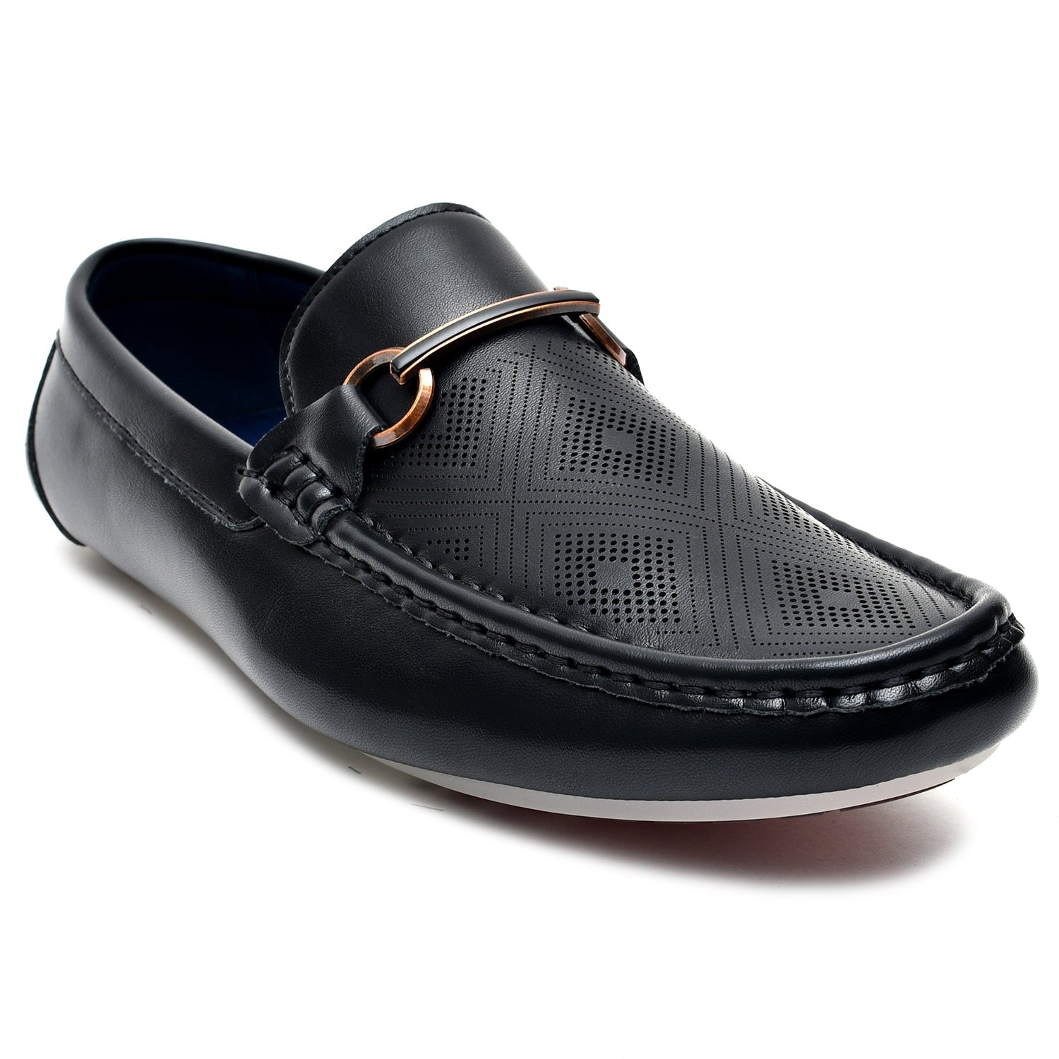 LEATHER SHOES - JA-23728 BLACK