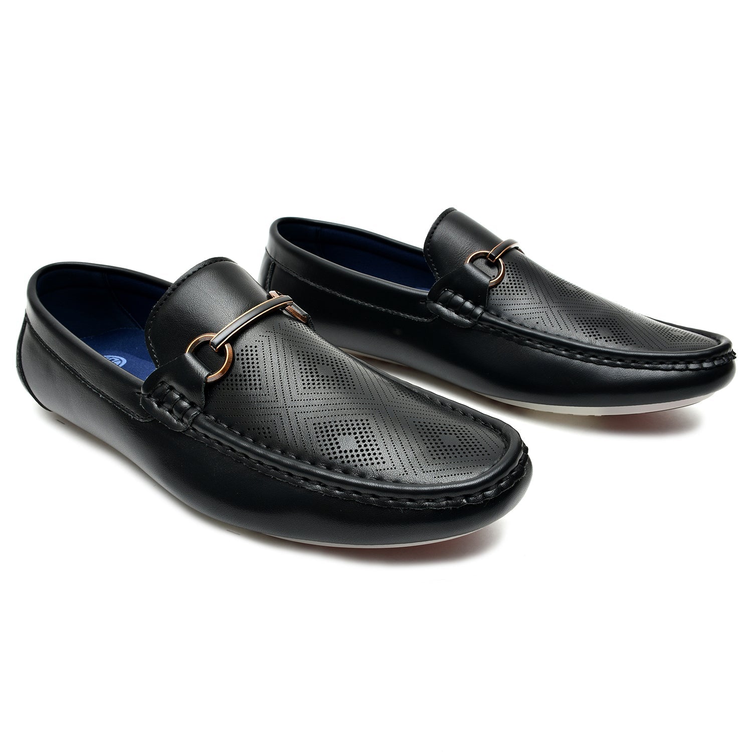 LEATHER SHOES - JA-23728 BLACK