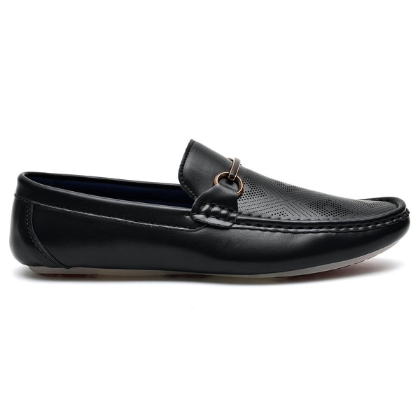 LEATHER SHOES - JA-23728 BLACK