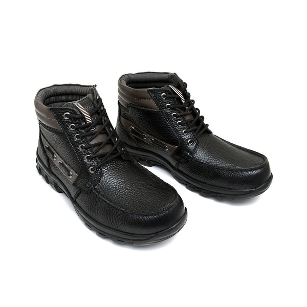 LEATHER SHOES - JASPER-004 BLACK
