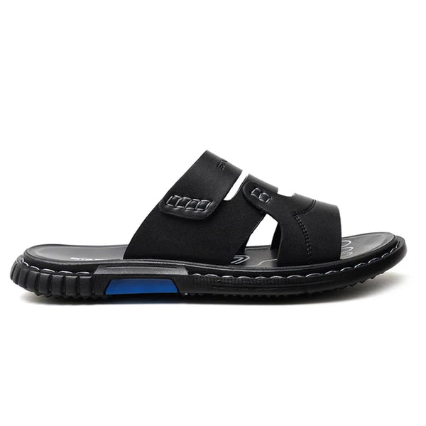 LEATHER SLIPPER - JRC-0002 BLACK