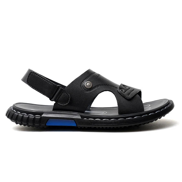 LEATHER SANDAL - JRC-101 BLACK