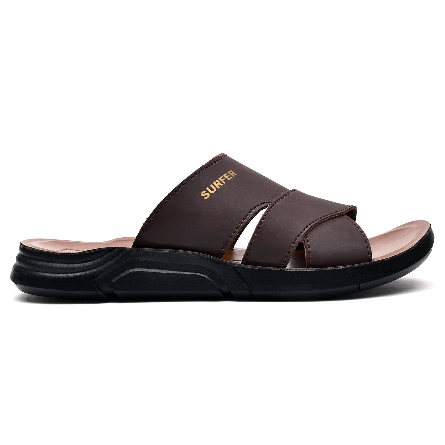 LEATHER SLIPPER - KT-24 BROWN