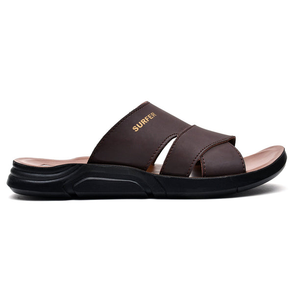 LEATHER SLIPPER - KT-24 BROWN