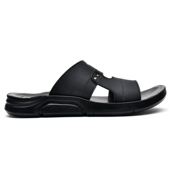 LEATHER SLIPPER - KT-25 BLACK