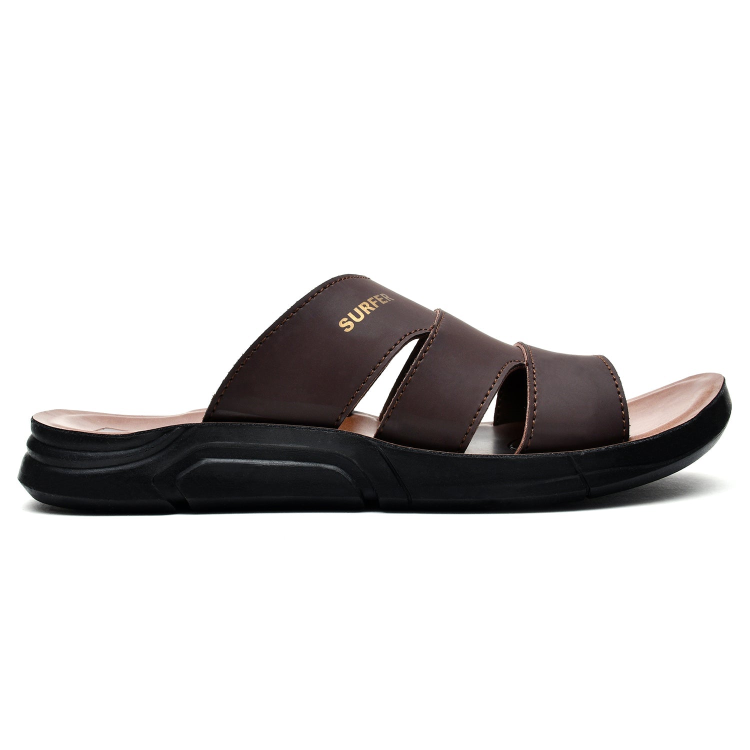 LEATHER SLIPPER - KT-26 BROWN