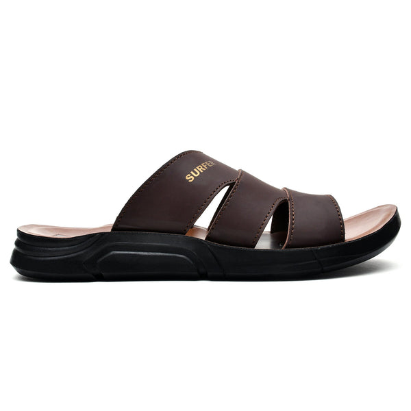 LEATHER SLIPPER - KT-26 BROWN