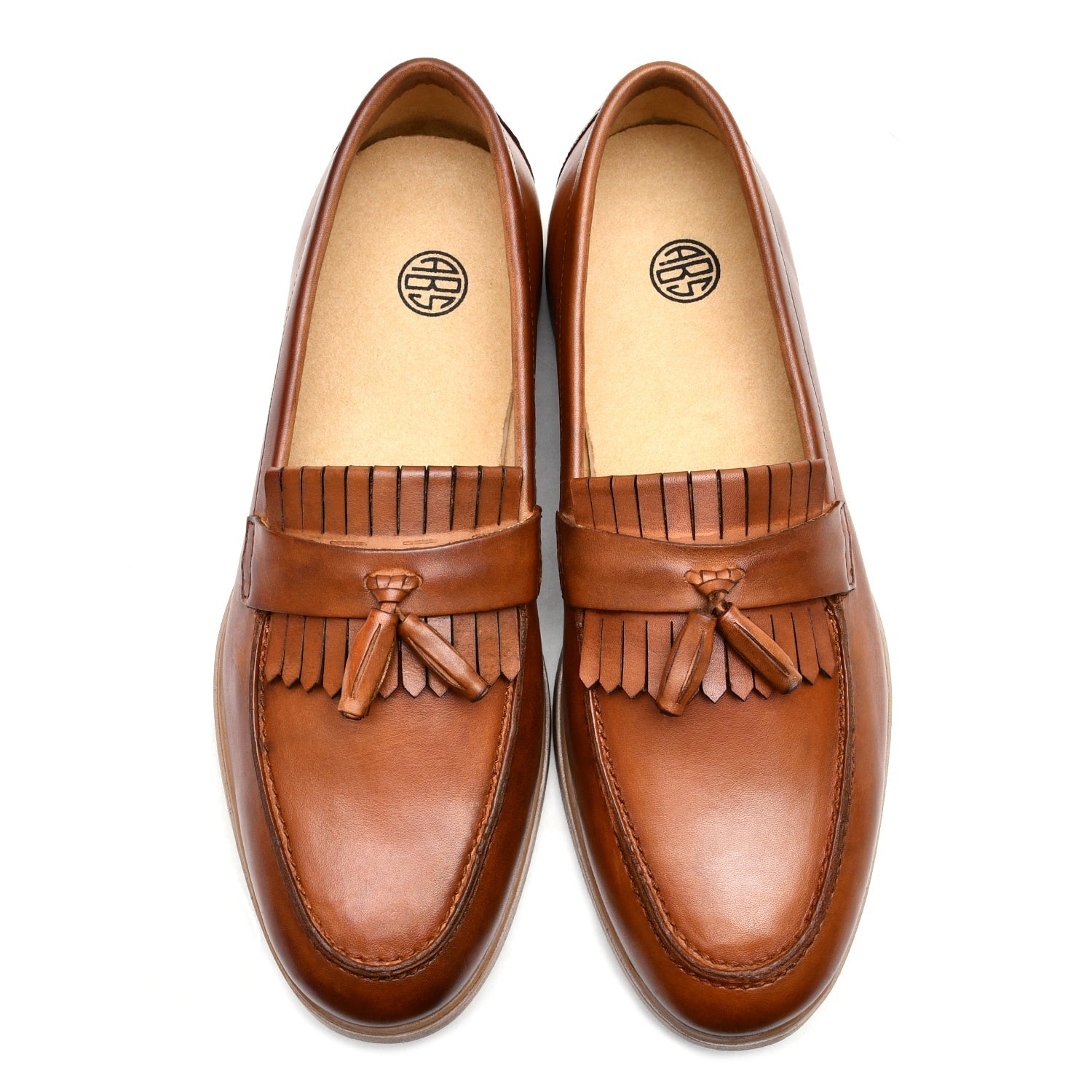 LEATHER SHOES - LBY-002-L TAN