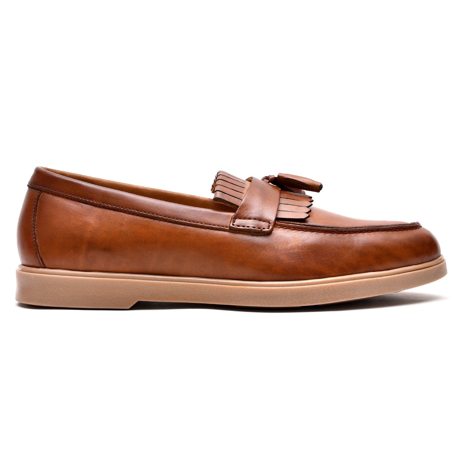 LEATHER SHOES - LBY-002-L TAN