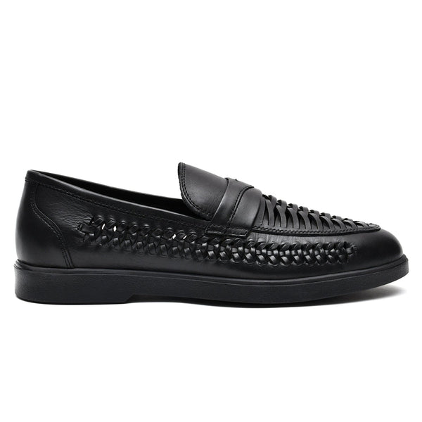 LEATHER SHOES - LBY-007 BLACK