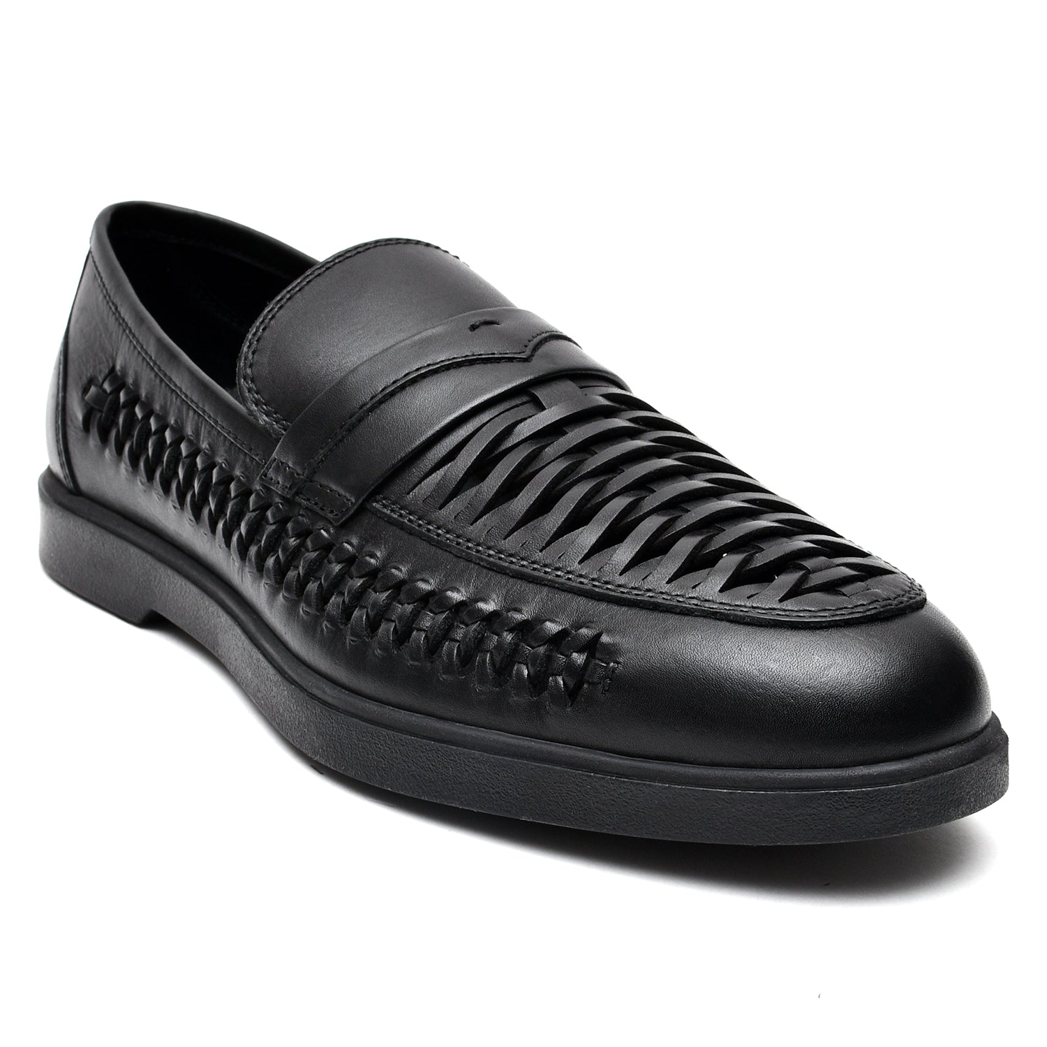 LEATHER SHOES - LBY-007 BLACK