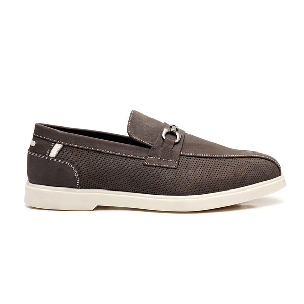 LEATHER SHOES - LBY052 GREY