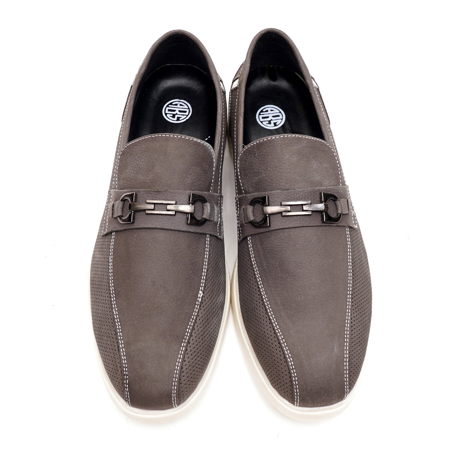 LEATHER SHOES - LBY052 GREY