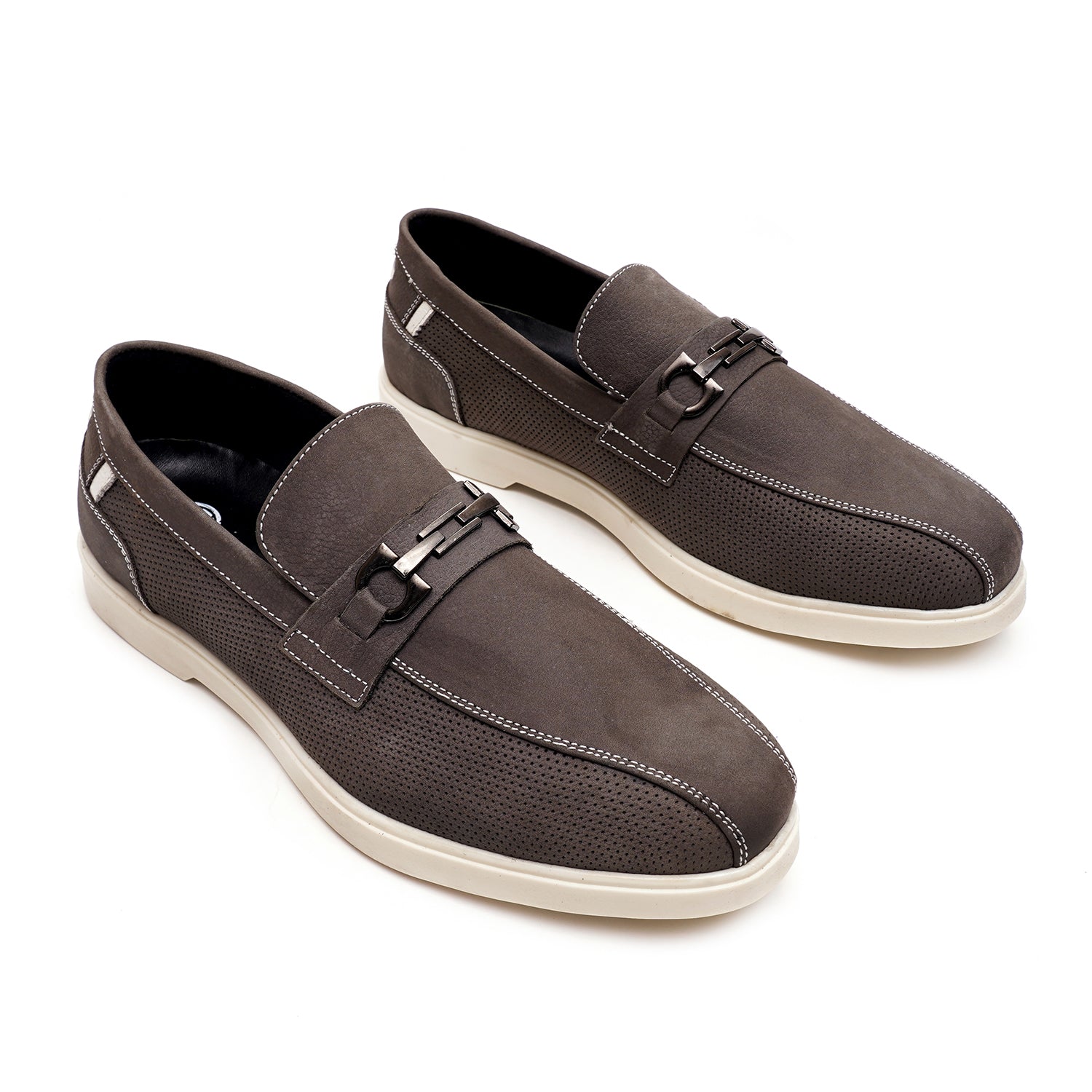 LEATHER SHOES - LBY052 GREY
