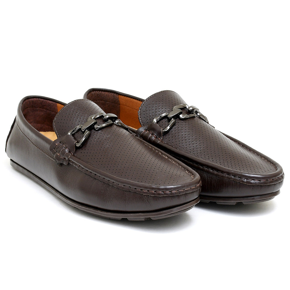 LEATHER SHOES - ROMEO-050 BROWN