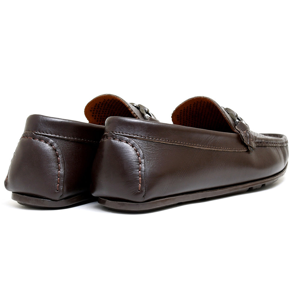 LEATHER SHOES - ROMEO-050 BROWN