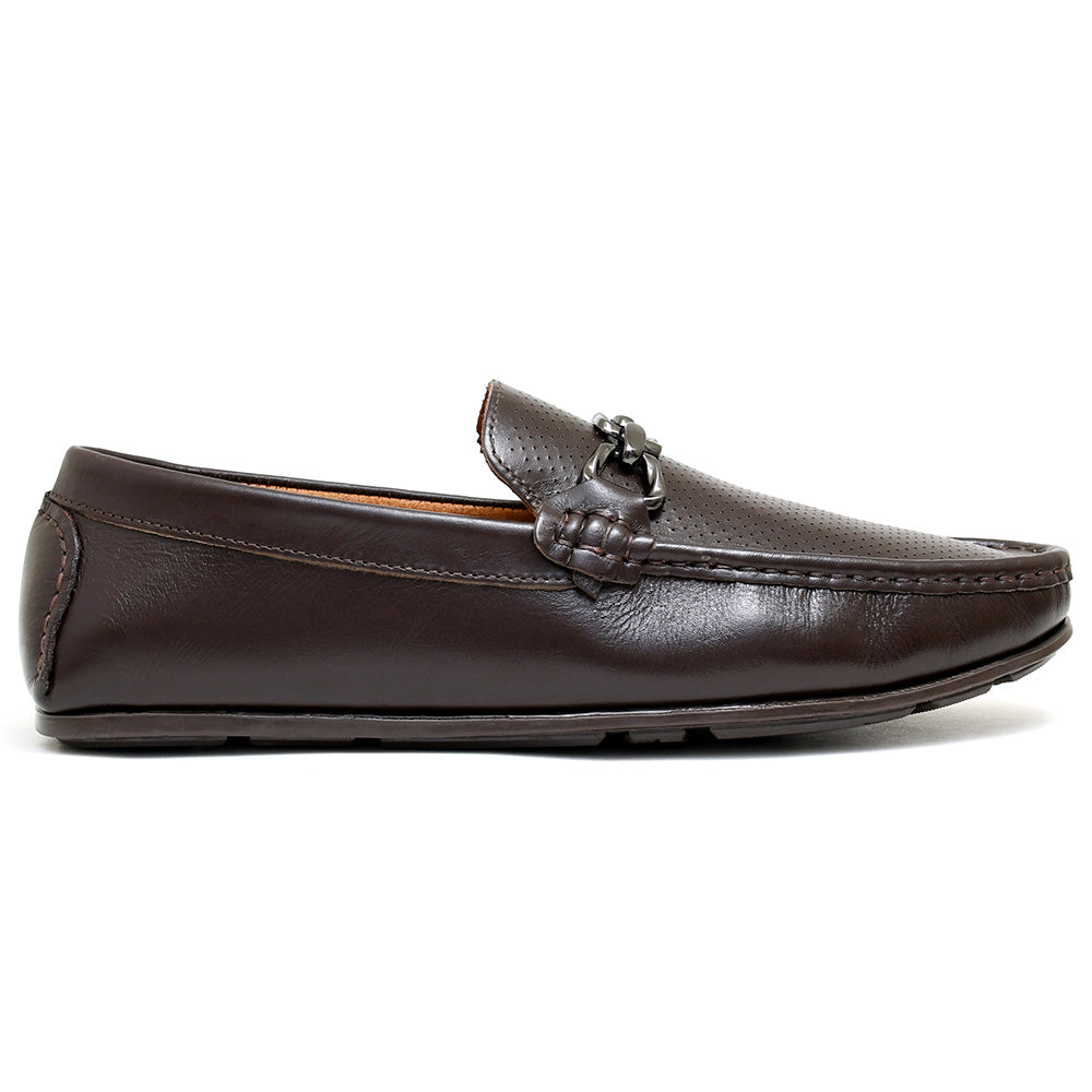 LEATHER SHOES - ROMEO-050 BROWN