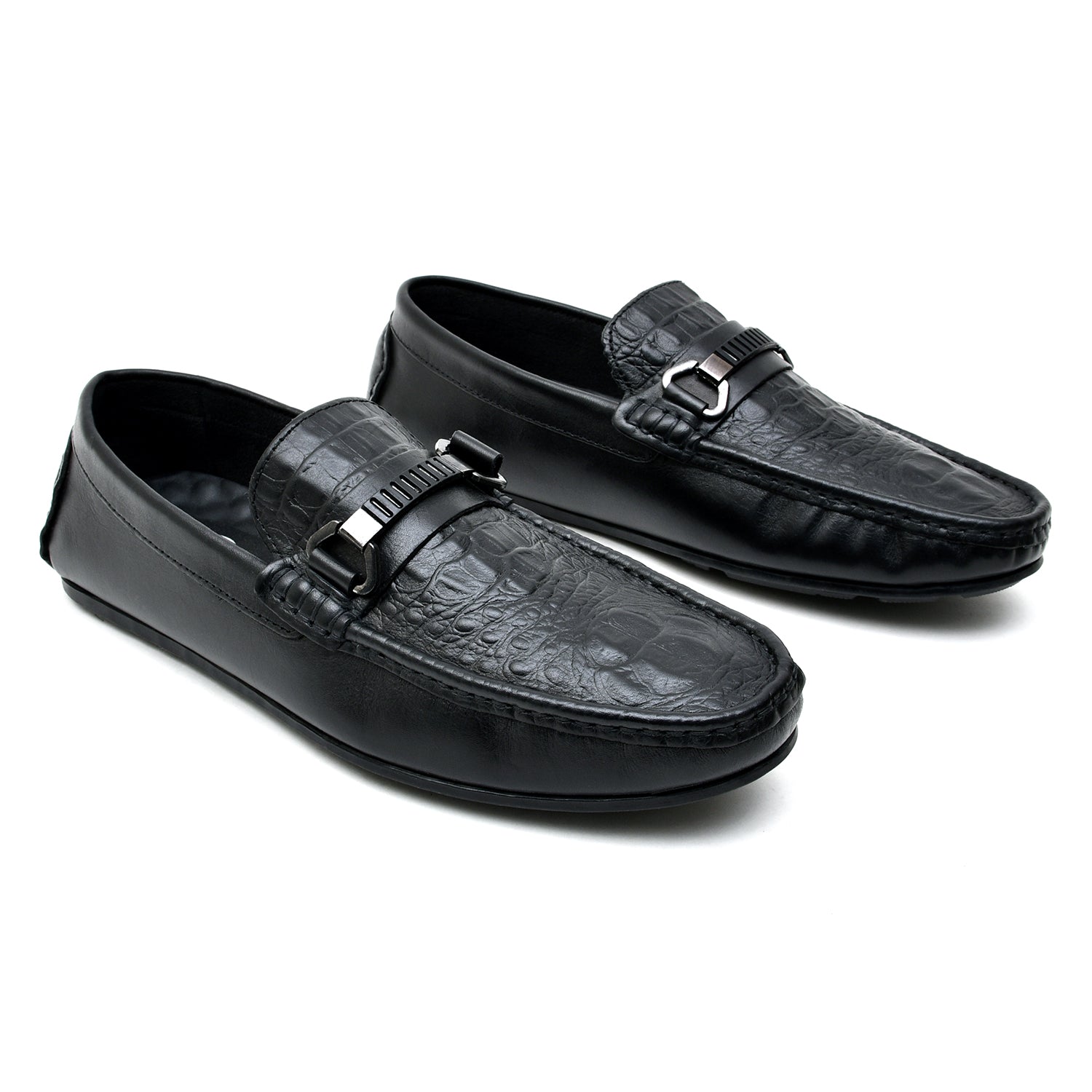 LEATHER SHOES - ROMEO-053 BLACK