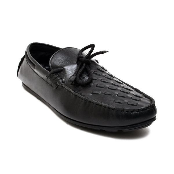 LEATHER SHOES - ROMEO-057 BLACK