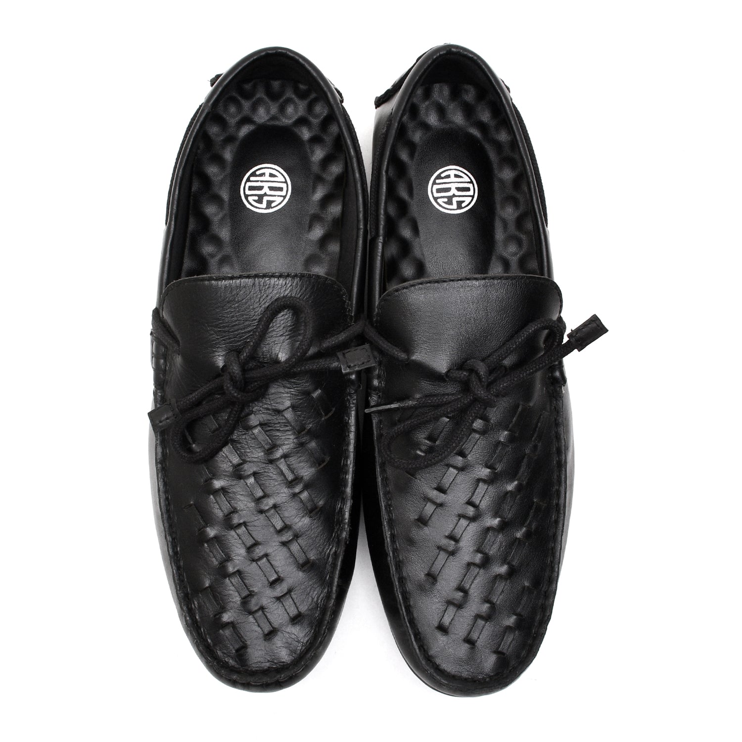 LEATHER SHOES - ROMEO-057 BLACK